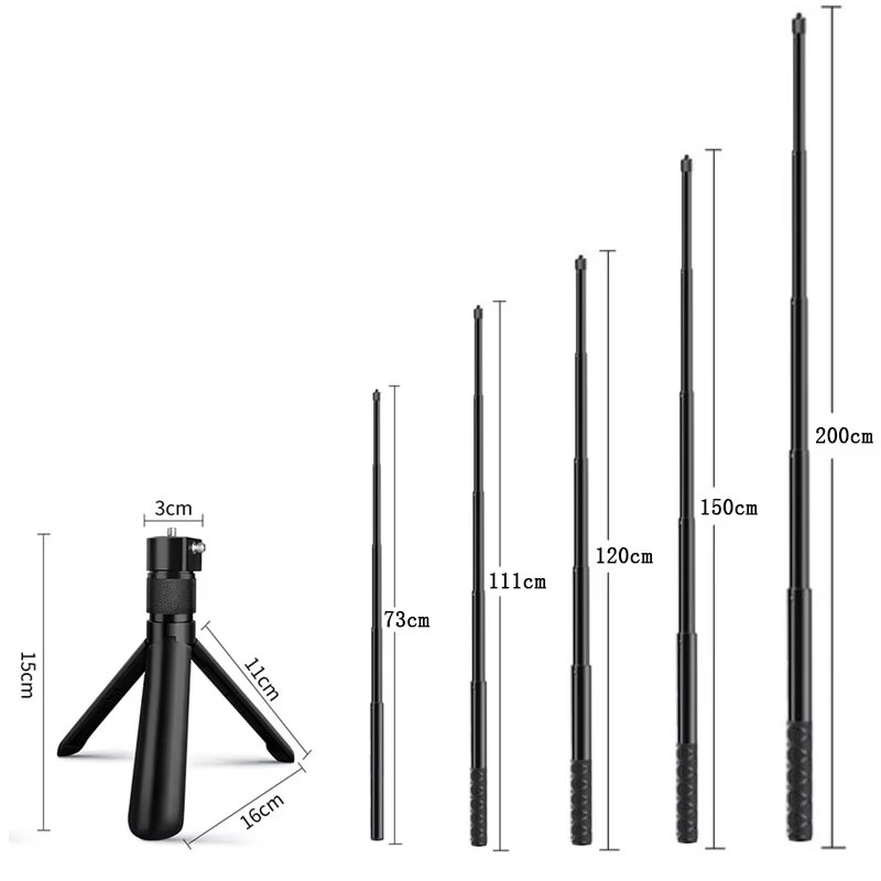Photography Basics - Niewidoczny, wysuwany monopod do selfie do