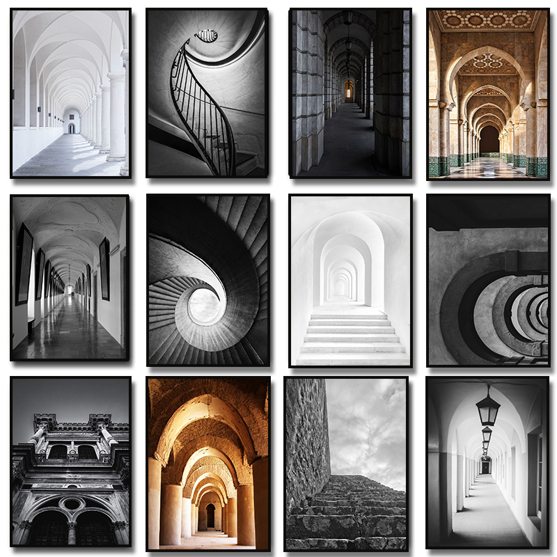 Photography Design - Nowoczesne abstrakcyjne czarno-białe estetyczne plakaty z